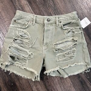 WE THE FREE DISTRESSED SHORTS